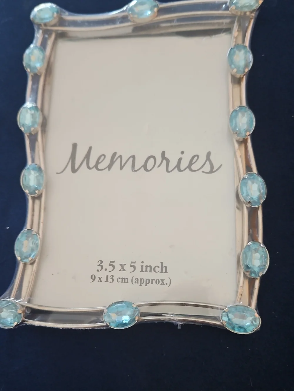 Memories Decorative Gemstone Picture Frames - Pink & Aqua (Brand: )